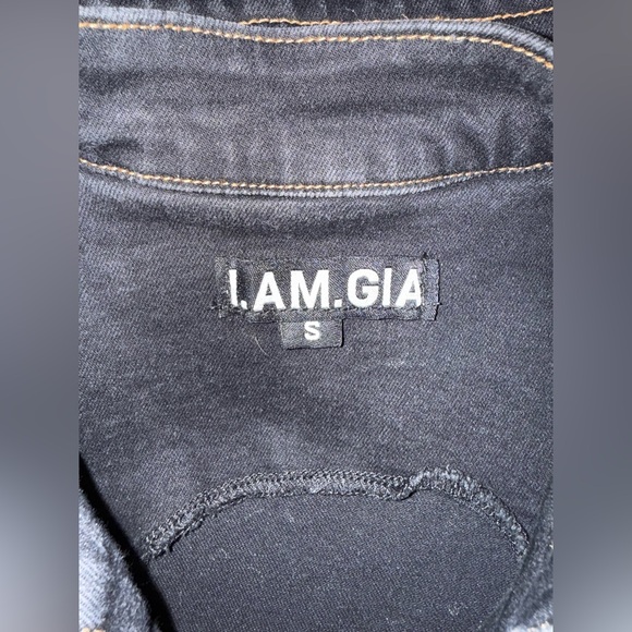 I.AM.GIA Iconic Arielle Flame Embroidered Western Rocker Festival Denim Vest S - Picture 7 of 9